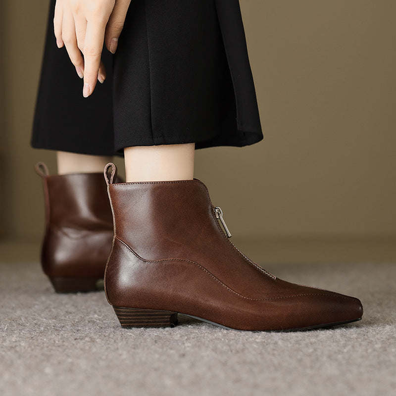 Damen Stiefeletten mit elegantem Reißverschluss und komfortablem Design R&B