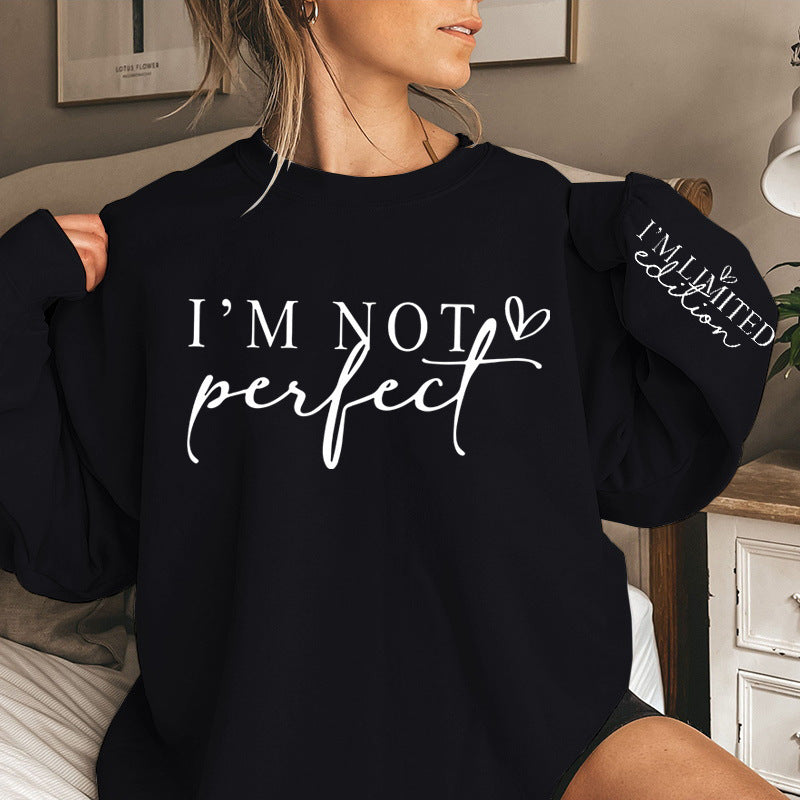 Damen Oversized Sweatshirt mit einzigartigem Statement-Print Heidi Mode