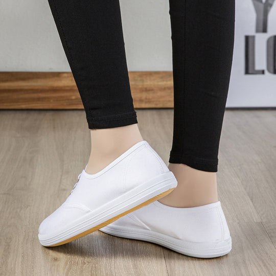 Damen Bequeme Stoffschuhe mit elastischem Riemen R&B