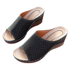 Damen modische und bequeme Fußbettsandalen mit atmungsaktivem Design