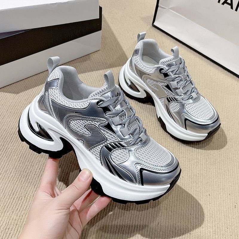 Damen Sportliche Sneakers mit atmungsaktivem Obermaterial und stoßdämpfender Sohle R&B