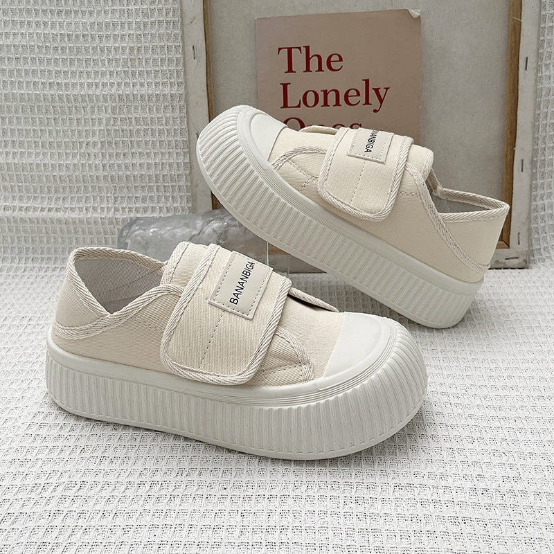 Damen Sneakers mit verstellbarem Klettverschluss und dämpfender Plateau-Sohle R&B