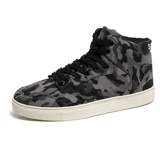 Damen High-Top Sneakers mit modernem Camouflage-Design und gepolsterter Knöchelstütze R&B
