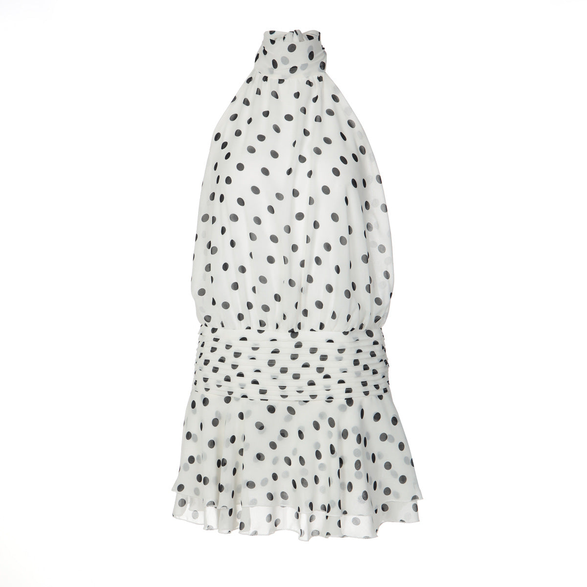 Damen Halterkleid mit verspieltem Punkten R&B