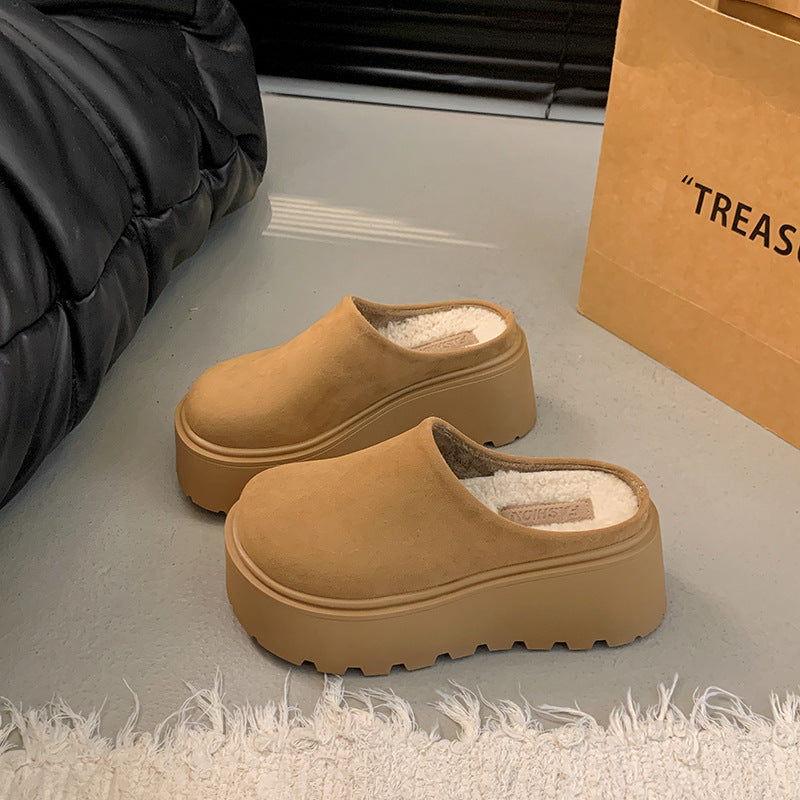 Damen Komfort Clogs mit dickem Plateau und weichem Obermaterial R&B