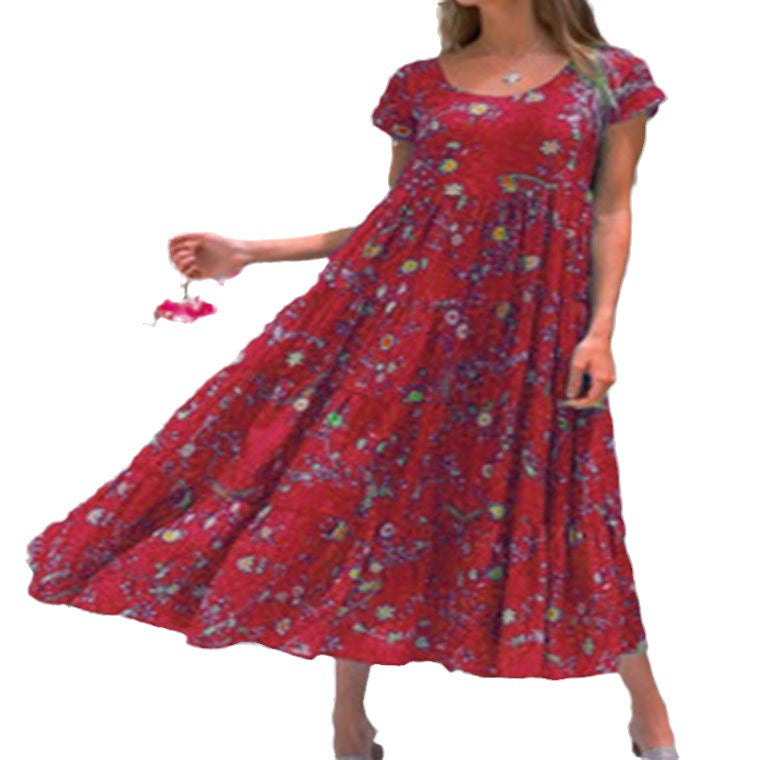 Damen Strandkleid aus leichtem, atmungsaktivem Baumwollmaterial von R&B