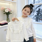Mädchen Sweatshirt mit Rüschendetails R&B