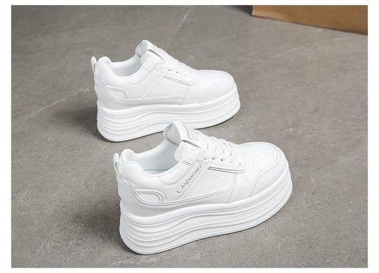 Damen modische Plateau-Sneaker mit strukturiertem Obermaterial und komfortablem Dämpfungssystem R&B