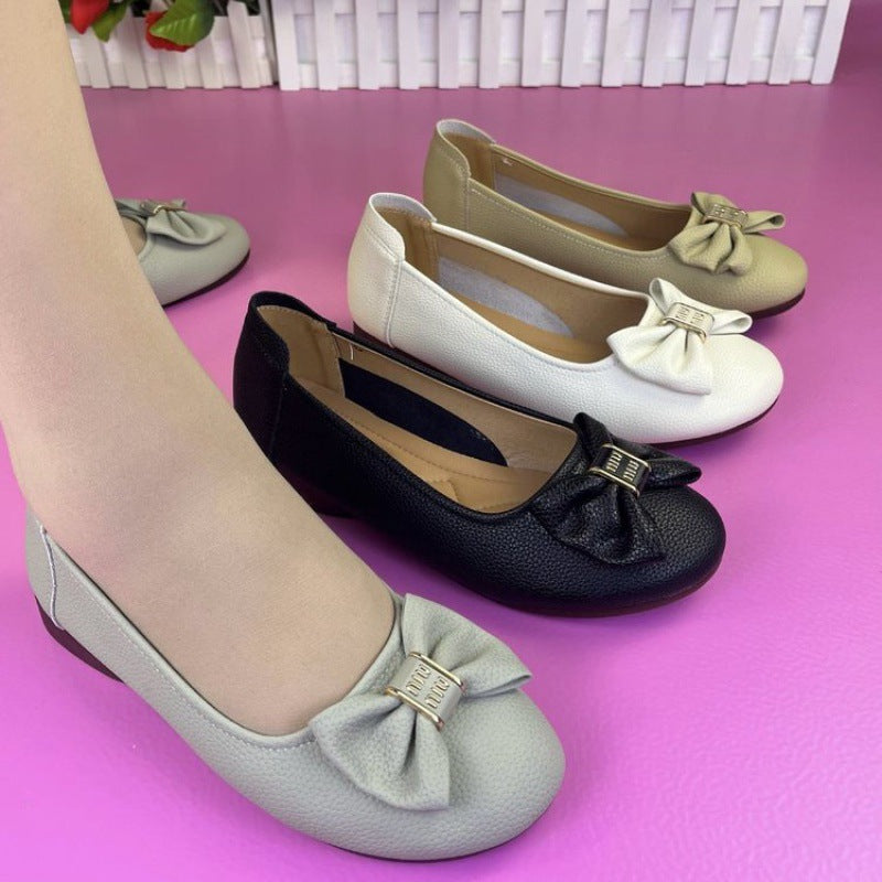 Damen Ballerinas mit eleganter Schleifenverzierung und komfortablem Fußbett R&B