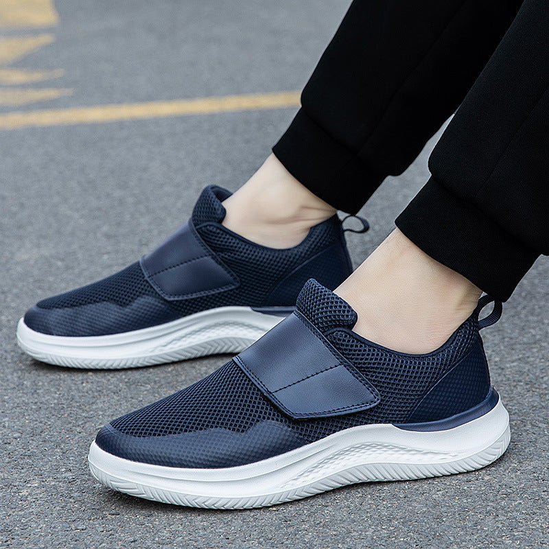 Damen Sportliche Slip-On Sneakers mit elastischem Klettverschluss R&B