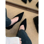 Damen elegante Slipper mit schönem Schleifendetail