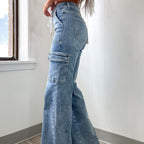 Damen Cargo-Jeans im lässigen Design R&B