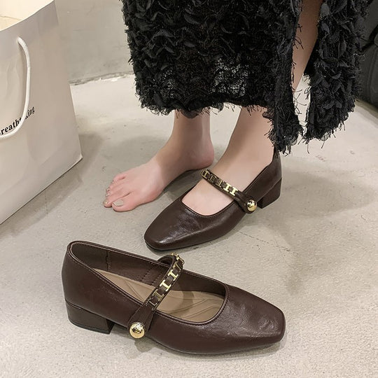 Damen elegante Mary Jane Ballerinas R&B
