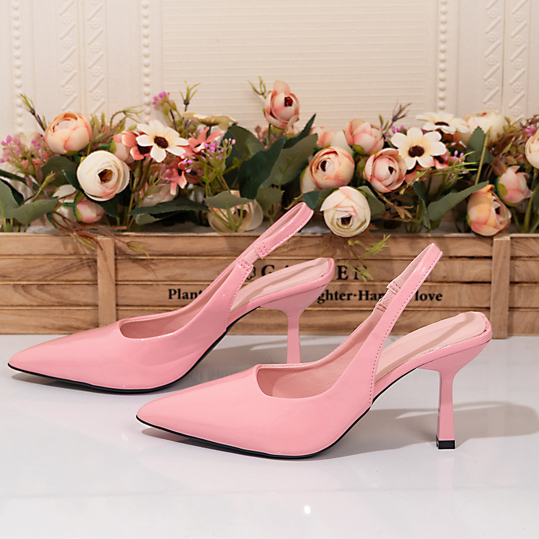 Damen Slingback Pumps mit spitzem Zehenbereich R&B