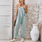 Damen Jumpsuit mit großzügigen Taschen und weichem Stretchmaterial R&B