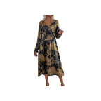 Damen Wickelkleid mit Glanz- und Mustereffekt R&B