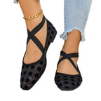 Damen Ballerinas mit Kreuzriemen R&B