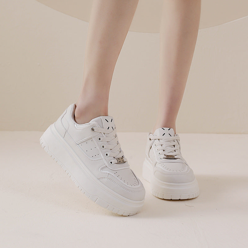 Damen modische Sneakers mit hohem Plateau und atmungsaktivem Design R&B
