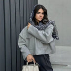 Damen moderne Übergangsjacke im lässigen Schnitt mit großen Taschen