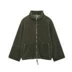 Damen Kuschelige Fleecejacke mit hohe Kragen und praktischen Taschen R&B