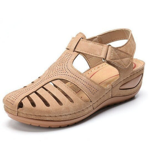 Damen Sportliche und luftige Riemchen-Sandalen mit anatomischem Fußbett R&B