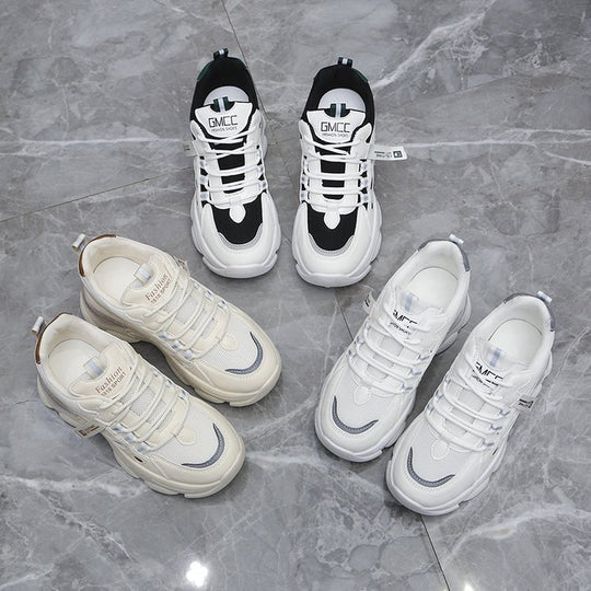 Damen Chunky Sneakers mit atmungsaktivem Mesh-Obermaterial und rutschfester Sohle R&B