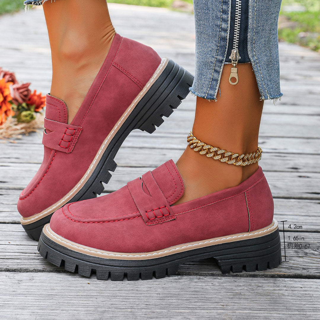 Damen Bequeme Mokassins mit trendiger Sohle und modischem Design R&B