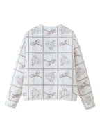 Damen Jacke mit floralem Muster und praktischen Taschen R&B
