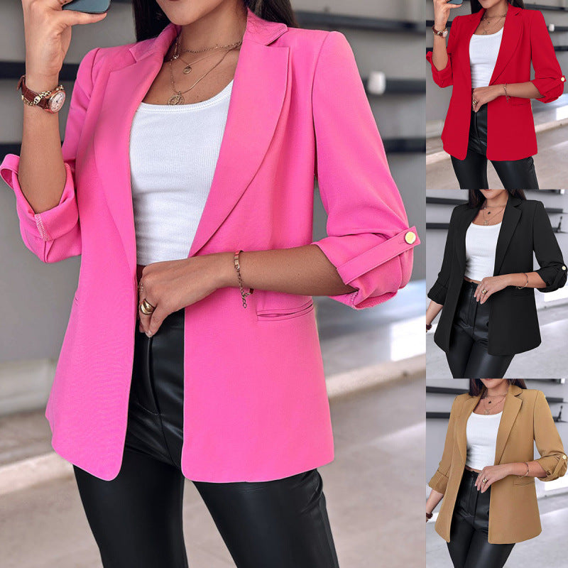 Damen Tailored Blazer mit hochmodischem Schnitt und asymmetrischen Ärmeln R&B