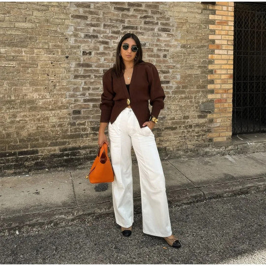 Damen Mode-Strickjacke R&B
