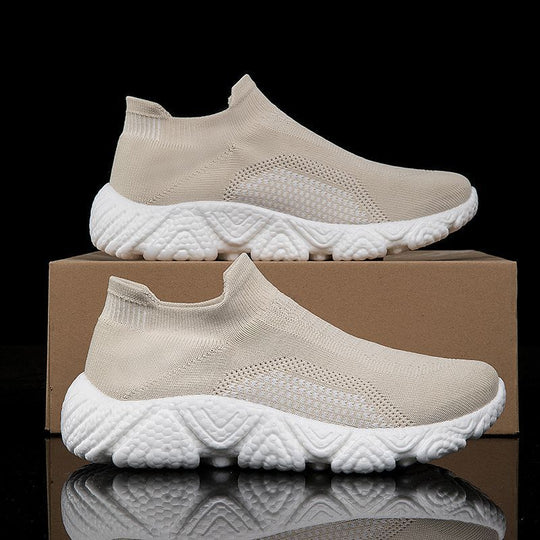 Damen Atmungsaktive Strick-Sneaker mit rutschfester Sohle R&B