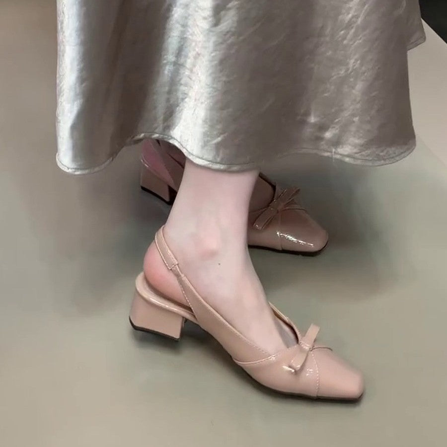 Damen elegante Slingbacks mit schicker Schleifenverzierung R&B