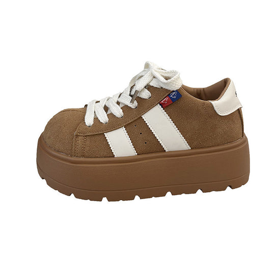 Damen Sportliche Sneaker mit robustem Plateau und atmungsaktiver Sohle R&B