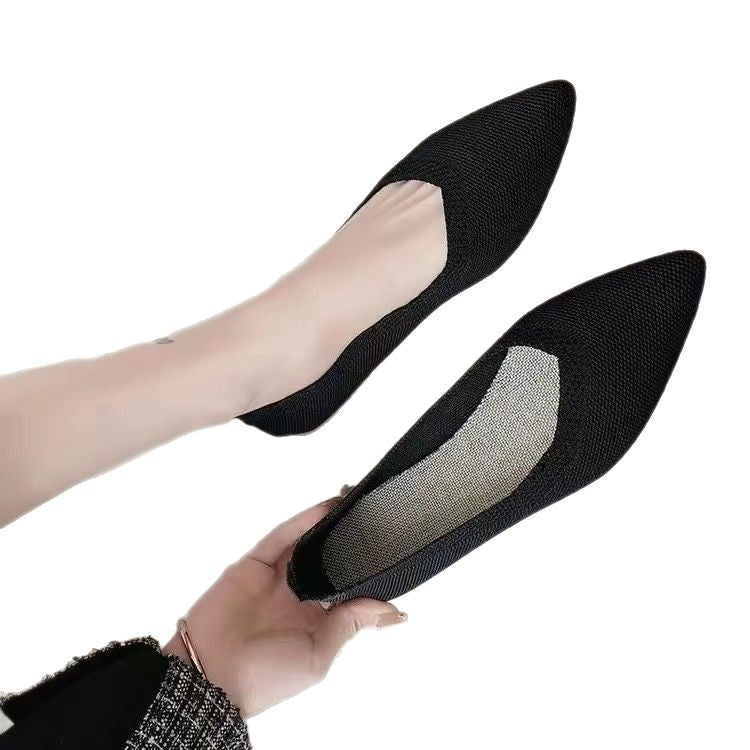 Damen elegante und atmungsaktive Ballerinas mit flexiblem Fußbett R&B