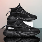 Damen Hohe Sneaker mit stoßdämpfender Sohle und atmungsaktiver Mesh-Oberfläche