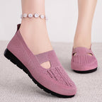 Damen Bequeme und luftdurchlässige Slipper mit elastischem Riemen R&B