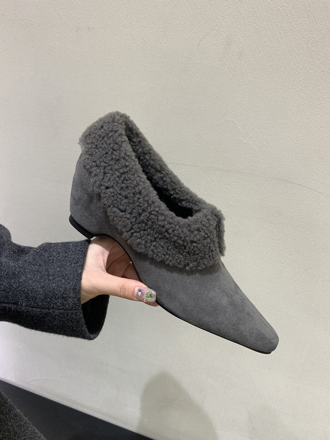 Damen Stiefeletten mit kuscheligem Kunstfellkragen und eleganter Form R&B