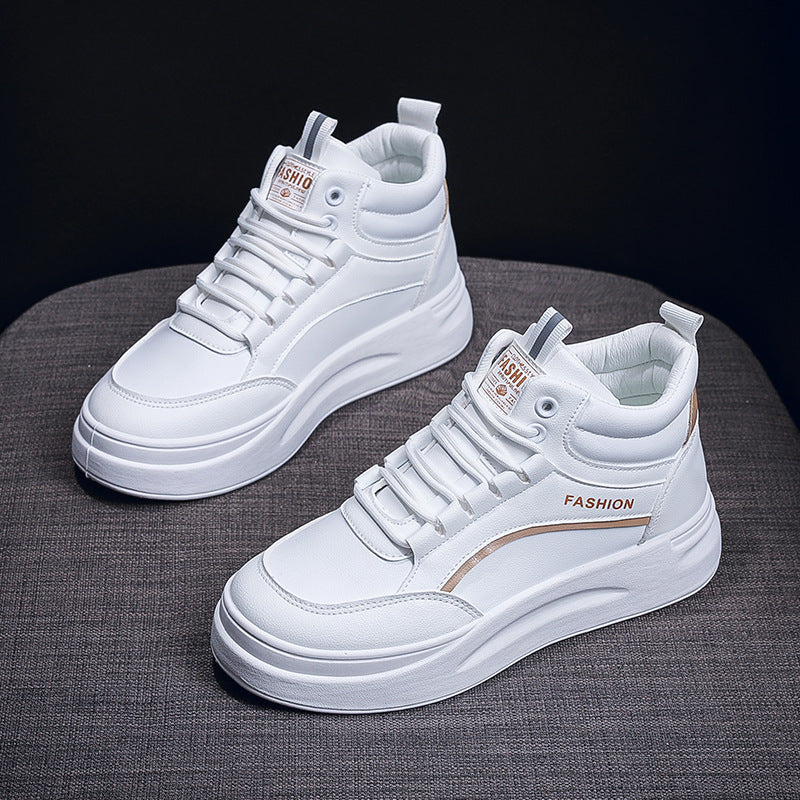 Damen modische High-Top Sneakers mit extrastarker Sohle und gepolsterter Innensohle R&B