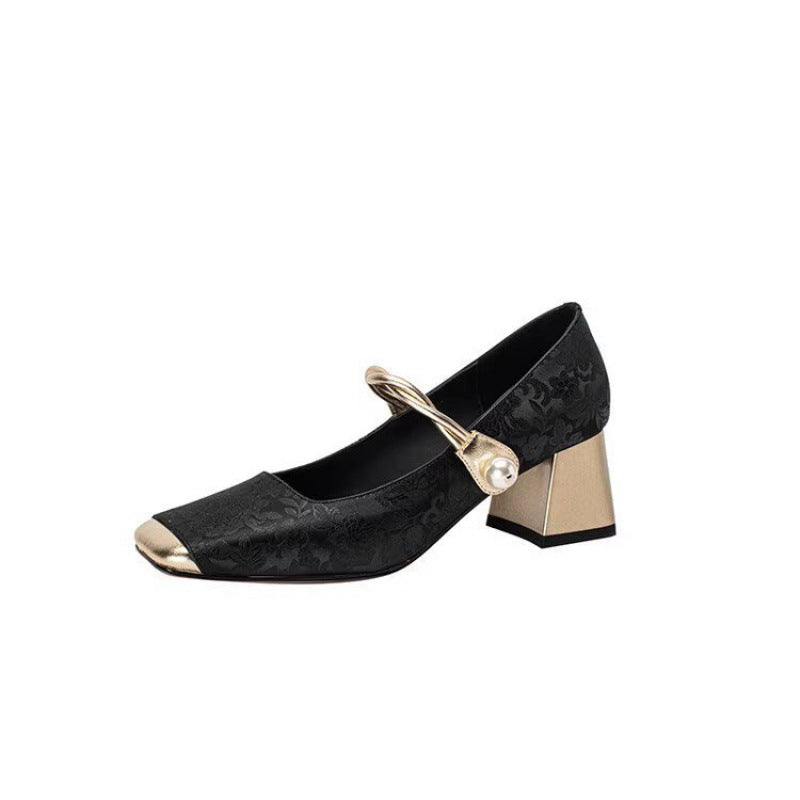 Damen Elegante Ballerinas mit glamourösem Schmuckdetail R&B