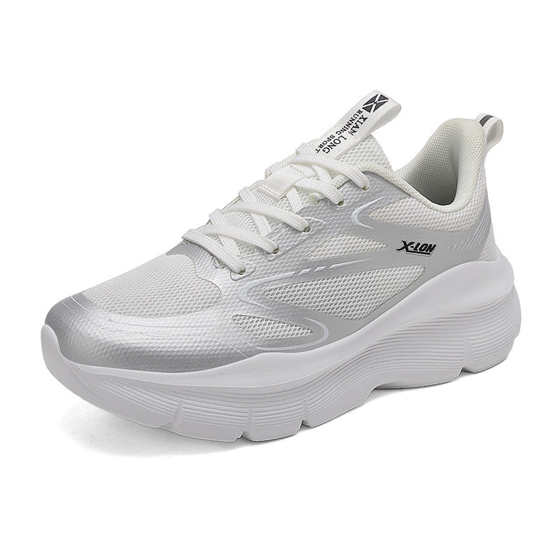 Damen sportive Laufschuhe mit atmungsaktivem Mesh-Obermaterial und flexibler Sohle