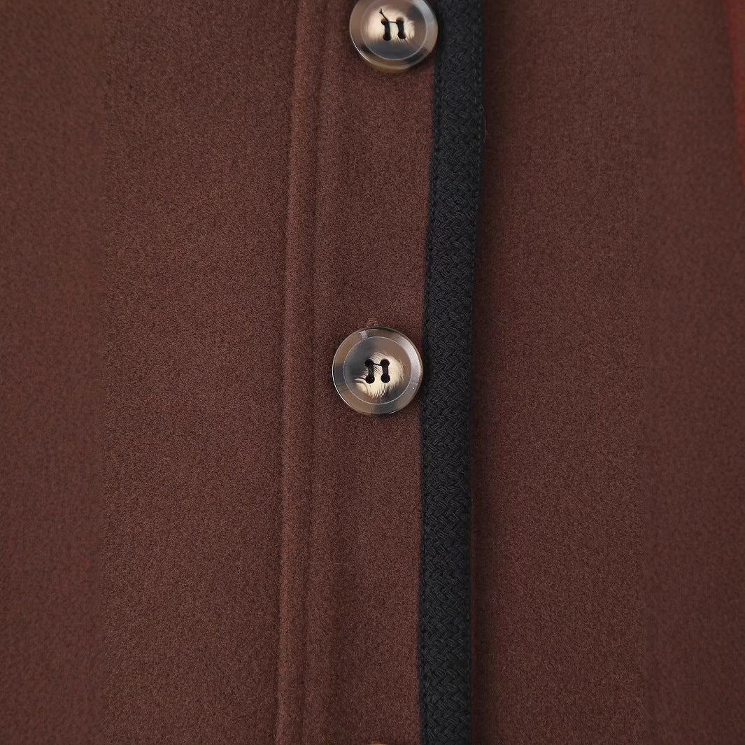 Damen elegante Blazerjacke aus hochwertigem Material mit Knopfverschluss R&B