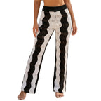 Damen Häkel-Strandhose mit Wellenmuster R&B