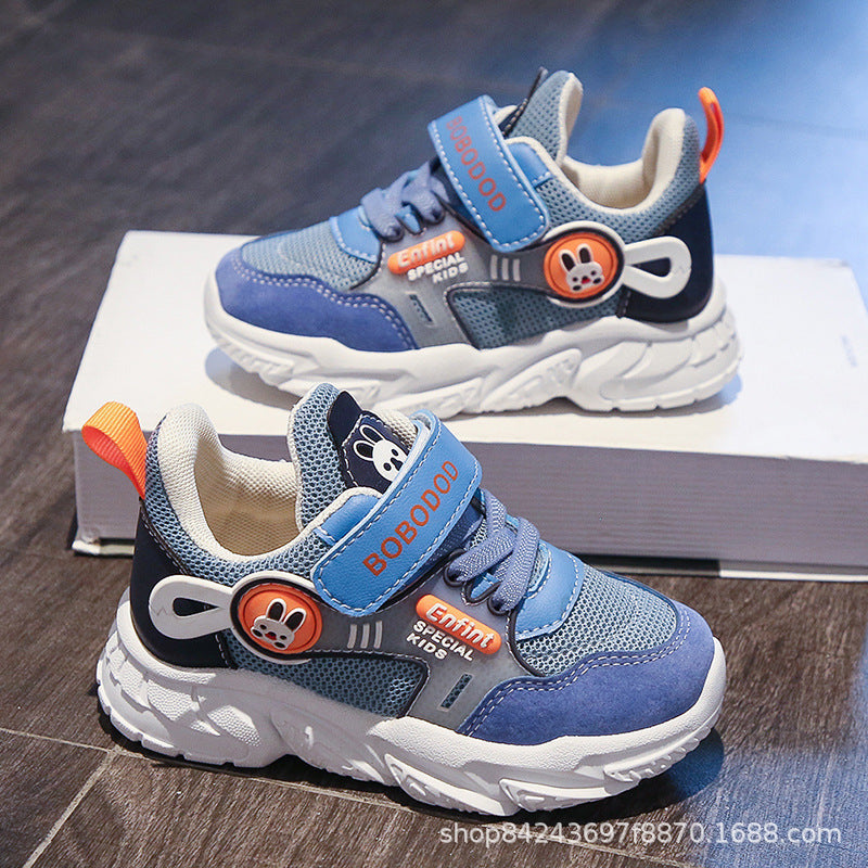 Damen Sportliche Kindersneaker mit verstellbarem Klettverschluss und niedlichem Tiermotiv R&B