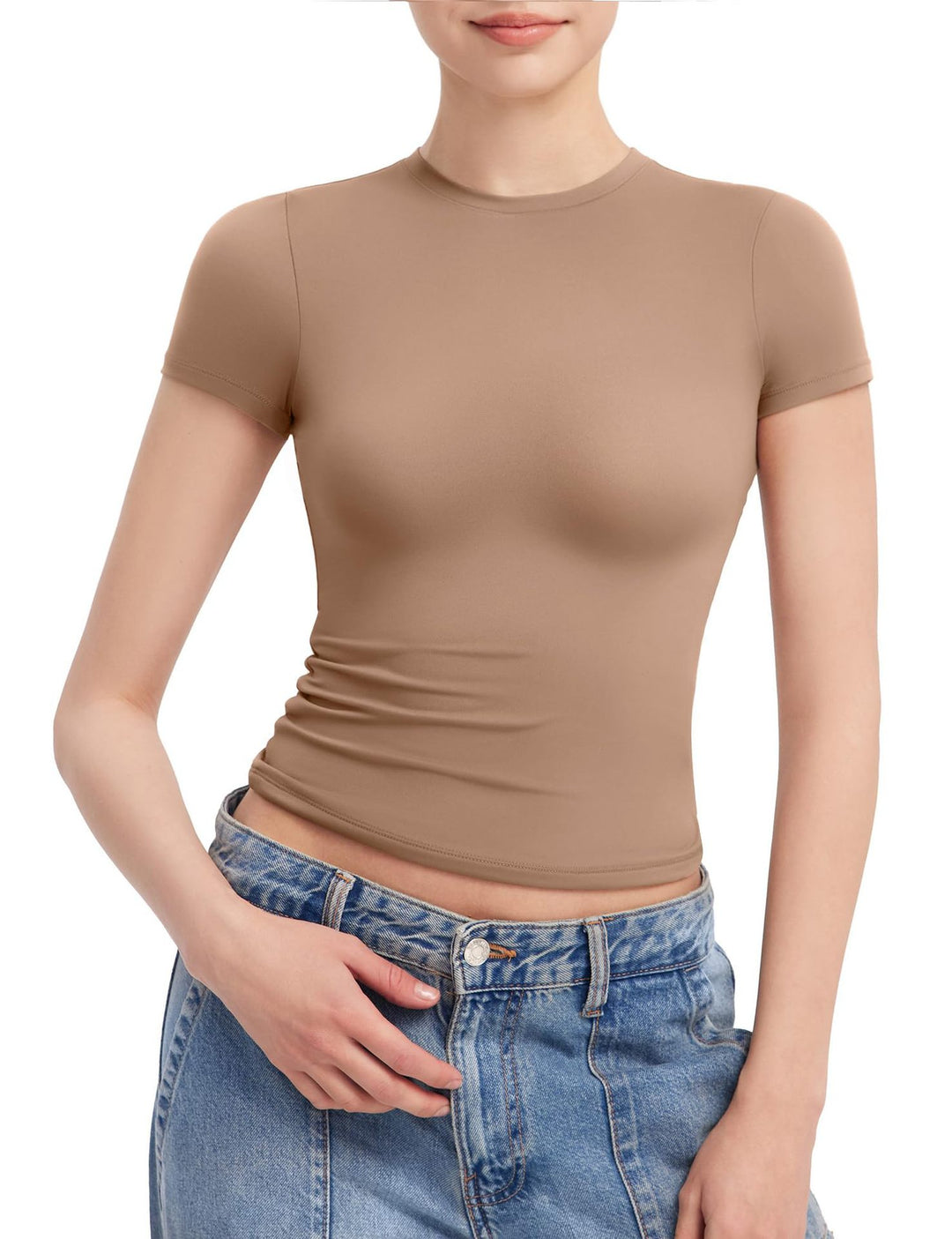 Damen Figurbetontes T-Shirt R&B