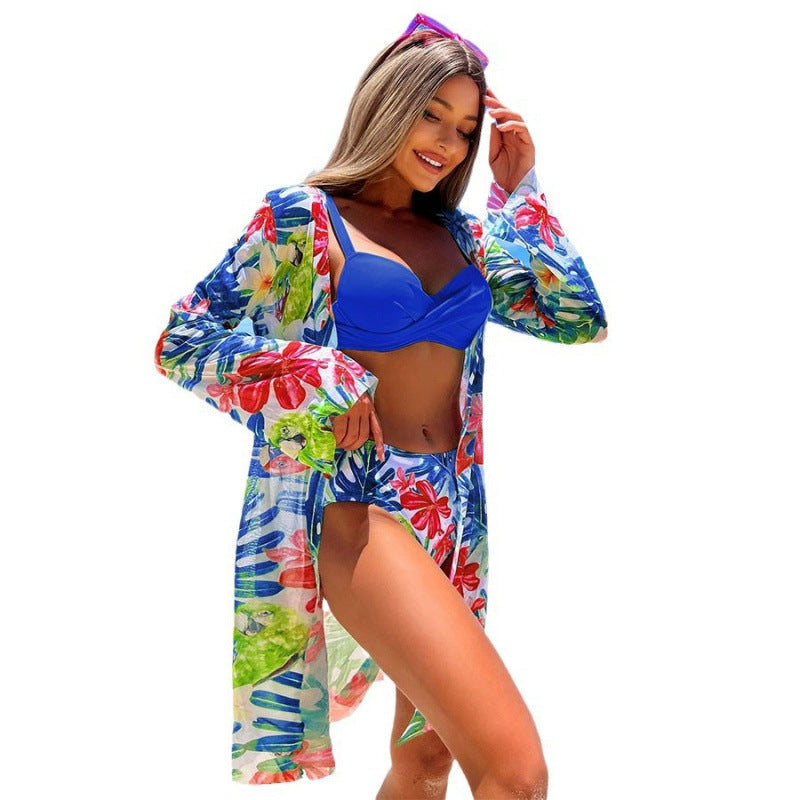 Damen Bikini-Set mit innovativem Design und floralem Print R&B