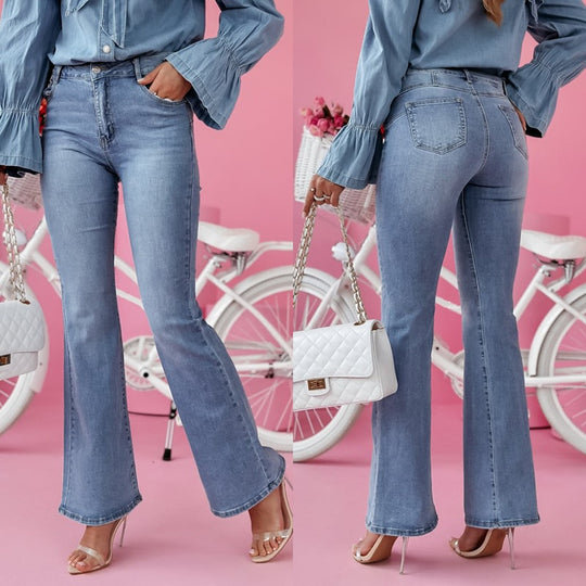 Damen Flared Jeans im eleganten Vintage-Stil R&B