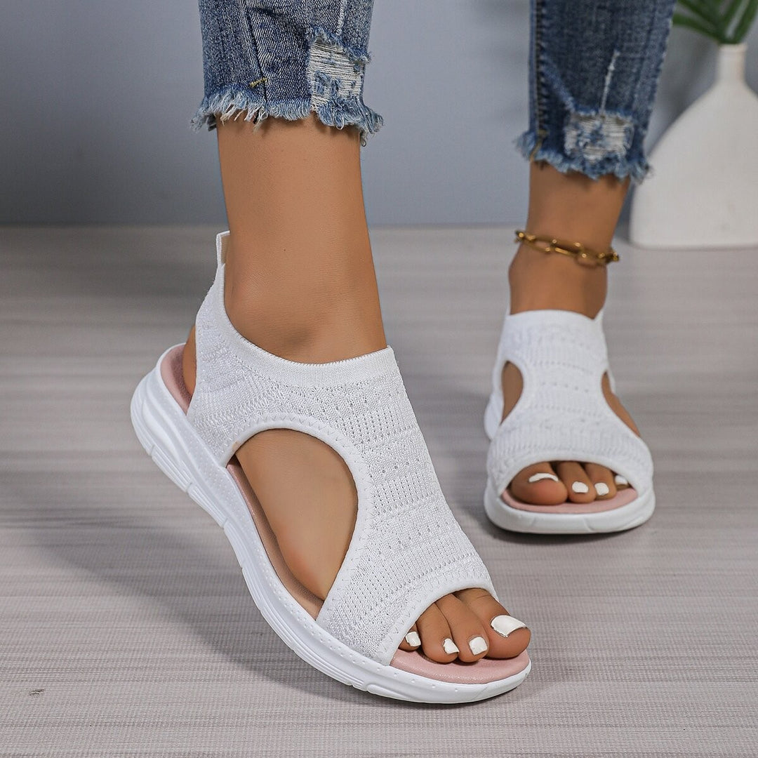 Damen Bequeme Strandsandalen mit atmungsaktivem Mesh-Obermaterial R&B