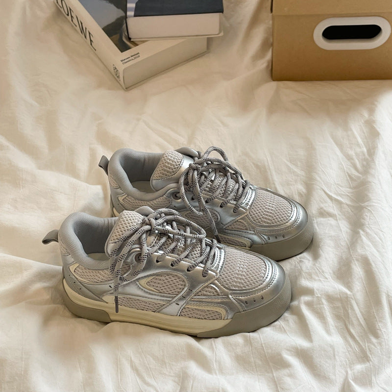 Damen Sportliche Sneaker mit atmungsaktiver Netzoberfläche und stabiler Sohle R&B