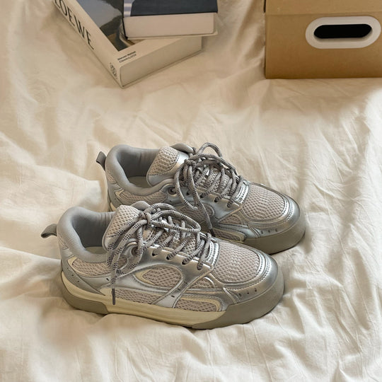 Damen Sportliche Sneaker mit atmungsaktiver Netzoberfläche und stabiler Sohle R&B