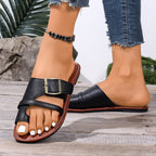 Damen Offene Sandalen mit verstellbarem Riemen und bequemer Fußbettung R&B